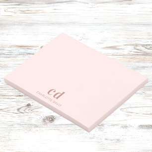 Post-it® Monogramme minimaliste en or rose