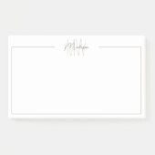 Post-it® Monogramme minimaliste moderne (Devant)