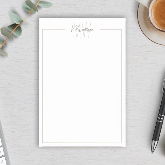 Post-it® Monogramme minimaliste moderne