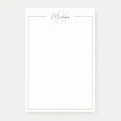 Post-it® Monogramme minimaliste moderne (Devant)