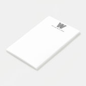 Post-it® Monogramme minimaliste moderne (Incliné)
