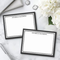 Monogramme minimaliste noir et blanc