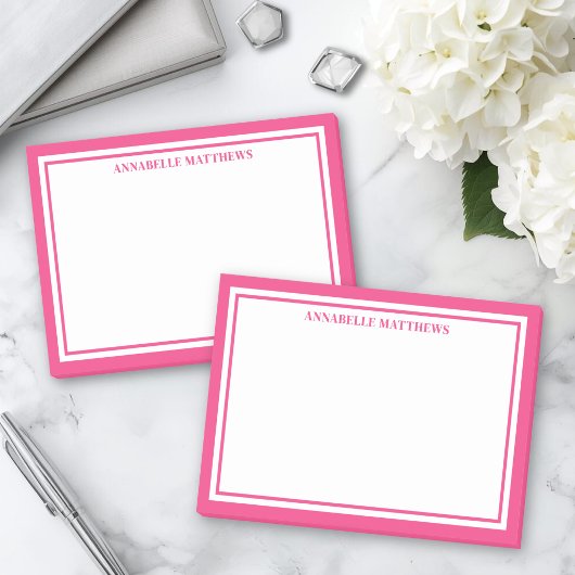 Post-it® Monogramme minimaliste rose