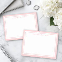 Monogramme Minimaliste Rose Pâle