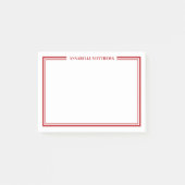 Post-it® Monogramme Minimaliste Rouge (Devant)