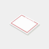 Post-it® Monogramme Minimaliste Rouge (Incliné)