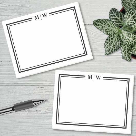 Post-it® Monogramme Minimaliste Simple
