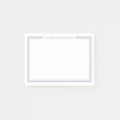 Post-it® Monogramme Minimaliste Violet (Devant)