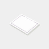 Post-it® Monogramme Minimaliste Violet (Incliné)