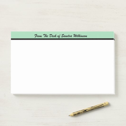 Post-it® Monogramme moderne du bureau de l'idée de note de (Sur un bureau)