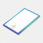 Post-it® Monogramme Moderne Initial Élégant Script Affaires (Incliné)
