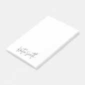 Post-it® Monogramme moderne minimaliste manuscrit Script (Incliné)