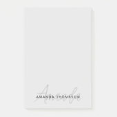 Post-it® Monogramme Moderne Moderne Personnalisé Avec Nom (Devant)