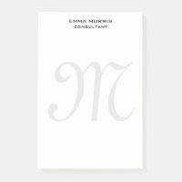 Monogramme Moderne Simple Minimaliste Uni