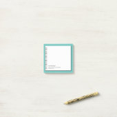 Post-it® Monogramme Monogramme Monogramme Post-It Faux tend (Sur un bureau)