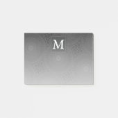 Post-it® Monogramme motif des cercles de charbon (Devant)