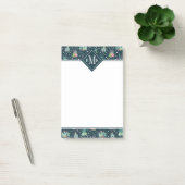 Post-it® Monogramme| Motif des succulents géométriques (Bureau)