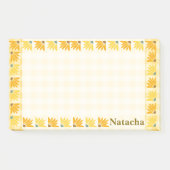 Post-it® Monogramme moutarde floral arrière - plan Art colo (Devant)