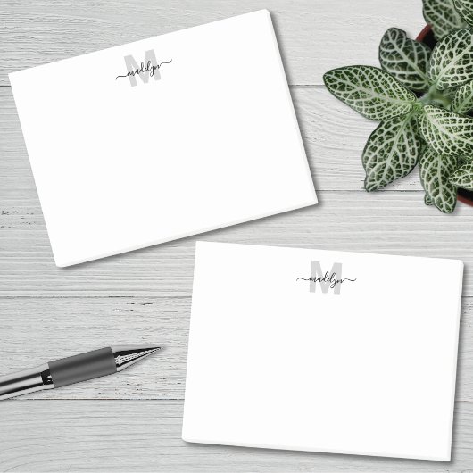 Post-it® Monogramme Noir Blanc