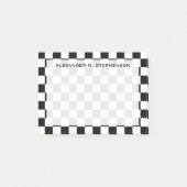 Post-it® Monogramme noir et blanc (Devant)