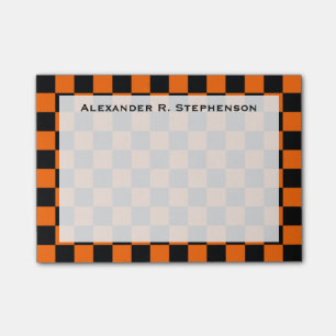Post-it® Monogramme noir et orange