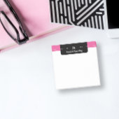 Post-it® Monogramme noir et rose chaud