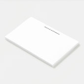 Post-it® Monogramme noir ou nom (Incliné)
