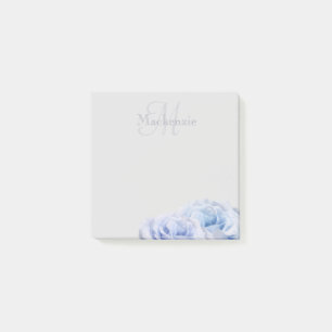 Post-it® Monogramme Nom personnalisé Pastel Lilac Bleu Rose