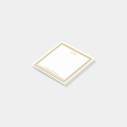 Post-it® Monogramme or (Incliné)