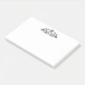 Post-it® Monogramme Paons Vintage (Incliné)
