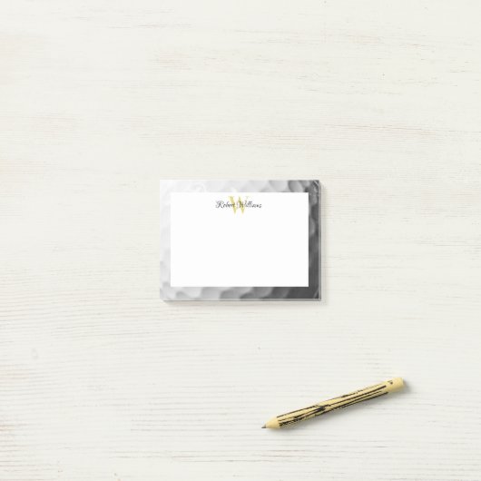 Post-it® Monogramme personnalisé (Sur un bureau)