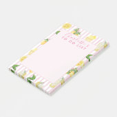 Post-it® Monogramme Personnalisé Aquarelle Lemons Lemonade (Incliné)