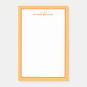 Post-it® Monogramme personnalisé avec initiales de nom mode (Devant)