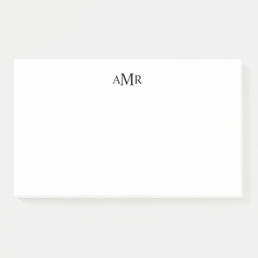 Post-it® Monogramme personnalisé classique (Devant)