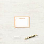 Post-it® Monogramme personnalisé Initiales Nom Simple Migno (Sur un bureau)