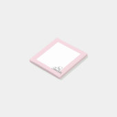 Post-it® monogramme personnalisé personnalisé (Incliné)