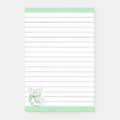 Post-it® Monogramme Petit Hamster Vert (Devant)