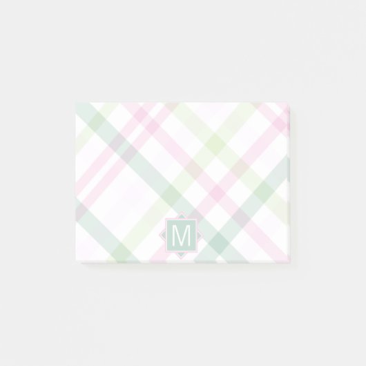 Post-it® Monogramme | Preppy Plaid (Devant)