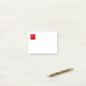 Post-it® Monogramme professionnel élégant moderne simple (Sur un bureau)