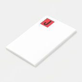 Post-it® Monogramme professionnel élégant moderne simple (Incliné)