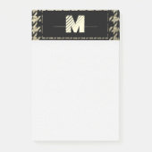 Post-it® Monogramme professionnel moderne de pied-de-poule (Devant)