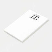 Post-it® Monogramme Professionnel Noir Blanc (Incliné)