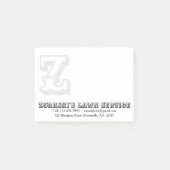 Post-it® Monogramme professionnel rustique (Devant)