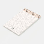 Post-it® Monogramme| Rectangle géométrique X Design (Incliné)