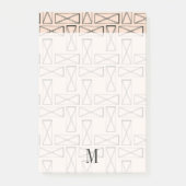 Post-it® Monogramme| Rectangle géométrique X Design (Devant)