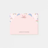 Post-it® Monogramme rose arc-en-ciel (Devant)