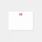 Post-it® Monogramme Rose Chaud (Devant)