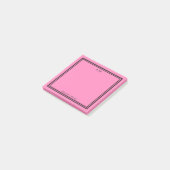 Post-it® Monogramme rose et noir chaud (Incliné)