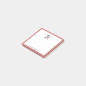 Post-it® Monogramme rose Gold (Incliné)