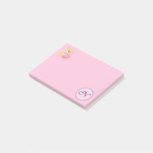 Post-it® Monogramme rose N